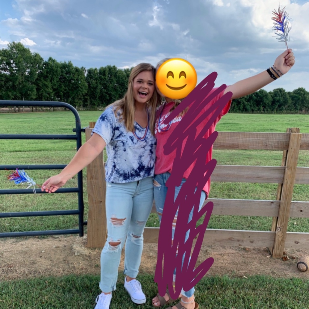 American Eagle Blue Tie Dye Shirt